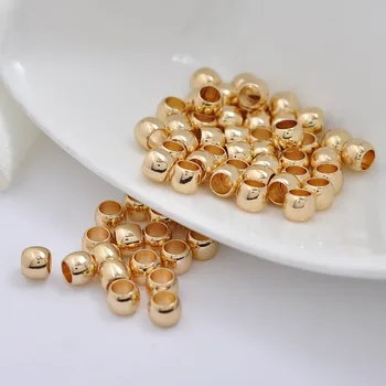 100pcs Allergy treatment of DIY accessories gold wholesale Special price contracted large hole beads
100pcs Allergy treatment of DIY accessories gold wholesale Special price contracted large hole beads