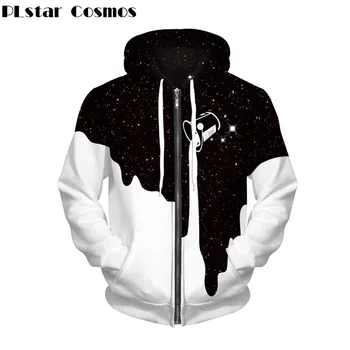 PLstar Cosmos Long-sleeved Hoodies Women/Men Zipper Hoodie Space Galaxy Spilled Milk Sweatshirt Streetwear Unisex Hoody Tops
PLstar Cosmos Long-sleeved Hoodies Women/Men Zipper Hoodie Space Galaxy Spilled Milk Sweatshirt Streetwear Unisex Hoody Tops