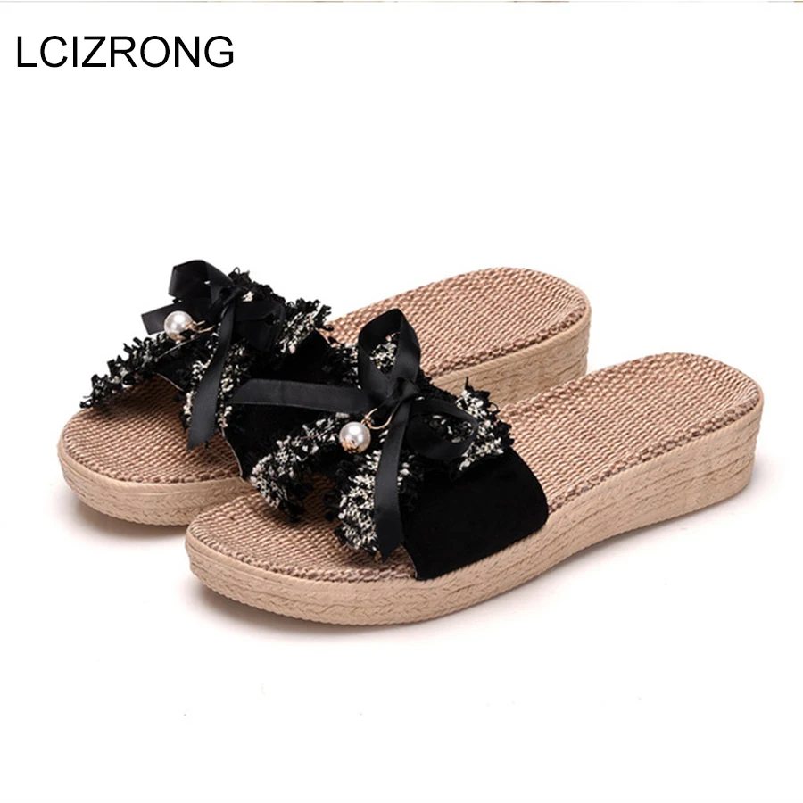 LCIZRONG 4 Colors Home Women Slippers Fashion Bling Outside Beach Slippers Female Cute Linen Platform Shoes Girl Wedges Shoe
LCIZRONG 4 Colors Home Women Slippers Fashion Bling Outside Beach Slippers Female Cute Linen Platform Shoes Girl Wedges Shoe