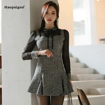 2 Piece Set 2018 Autumn Women Gray Patchwork Full Sleeve Chiffon Stand Elegant Top and A-line Office Mini Skirt Two Piece Set
2 Piece Set 2018 Autumn Women Gray Patchwork Full Sleeve Chiffon Stand Elegant Top and A-line Office Mini Skirt Two Piece Set
