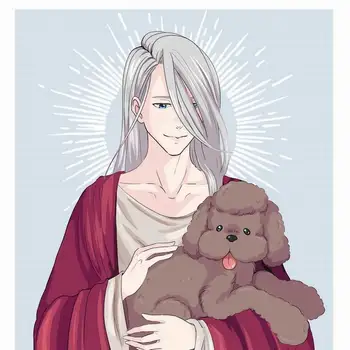 Oct. Home Textile Yuri On Ice Anime Victor & Makkachin Micro-suede Fabric One-sided Two-sided Square Pillow Case New #41415A
Oct. Home Textile Yuri On Ice Anime Victor & Makkachin Micro-suede Fabric One-sided Two-sided Square Pillow Case New #41415A