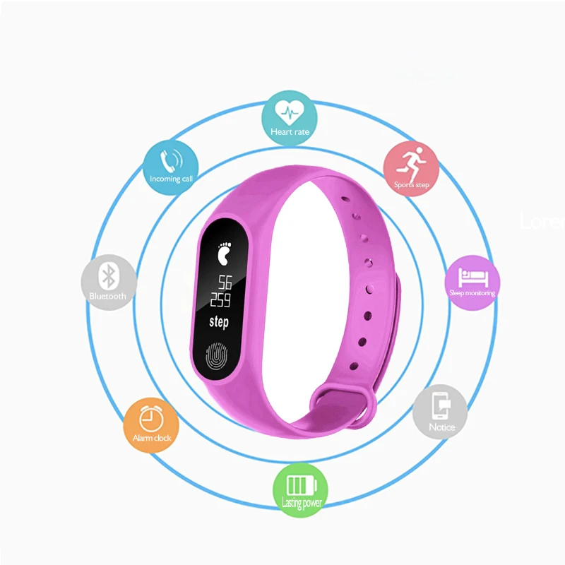 NEW M2 Smart Watch Sports Heart Rate Monitor Sleep Pedometer Watch Men And Women Fitness Children's Bluetooth Smart Bracelet
NEW M2 Smart Watch Sports Heart Rate Monitor Sleep Pedometer Watch Men And Women Fitness Children's Bluetooth Smart Bracelet