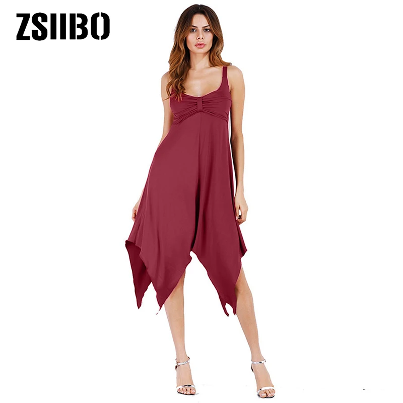 2019 Fashion Sexy Sling Bohemian solid Color Irregular sleeveless Party Dress Plus Size Women Clothing
2019 Fashion Sexy Sling Bohemian solid Color Irregular sleeveless Party Dress Plus Size Women Clothing