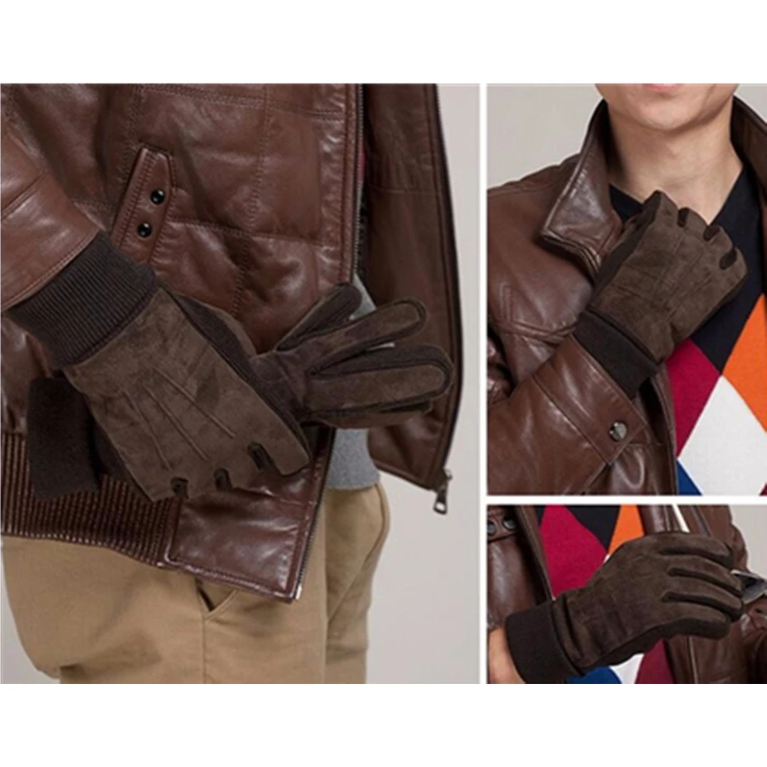 New Fashion Classical Outdoor Men Winter Warm Motorcycle Gloves Black Brown Rowan Pigskin Leather Glove Mittens For Men
New Fashion Classical Outdoor Men Winter Warm Motorcycle Gloves Black Brown Rowan Pigskin Leather Glove Mittens For Men