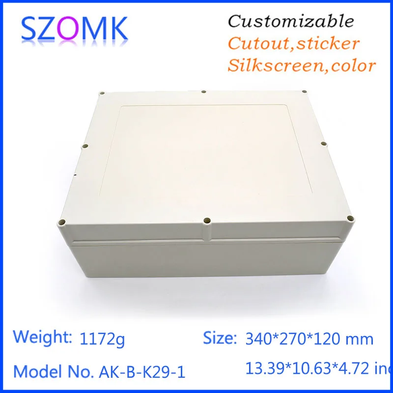 1 pc, big waterproof IP65 plastic enclosure electronics box 340*270*120mm plastic case for electronics project box
1 pc, big waterproof IP65 plastic enclosure electronics box 340*270*120mm plastic case for electronics project box