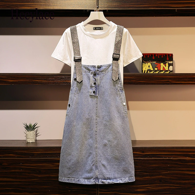 Plus Size 5xl Denim Overall Set Women 2019 Summen Loose Sweater Top and Casual Jumpsuit Set Jeans Romper Fashion Female Set
Plus Size 5xl Denim Overall Set Women 2019 Summen Loose Sweater Top and Casual Jumpsuit Set Jeans Romper Fashion Female Set