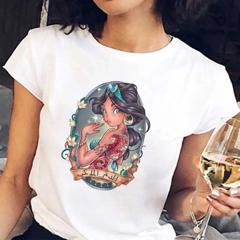 Kawaii Princess Printed Female T-shirt Korean Style Fashion Tops Ulzzang Tee Shirt Women O-neck Short Sleeve Tshirt Ladies
Kawaii Princess Printed Female T-shirt Korean Style Fashion Tops Ulzzang Tee Shirt Women O-neck Short Sleeve Tshirt Ladies