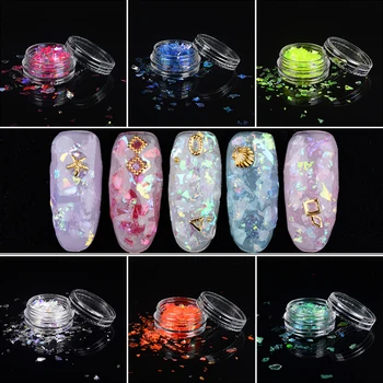 WUF 1 Pot DIY Shattered Glass Holographic Foils Nail Art Accessory Glitter Powder Sequins Dust For GEL Acrylic Decoration Tips
WUF 1 Pot DIY Shattered Glass Holographic Foils Nail Art Accessory Glitter Powder Sequins Dust For GEL Acrylic Decoration Tips