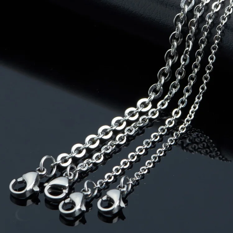 5pcs/lot Stainless Steel Necklace Chains 3mm Silver Link Pendant Chain With Lobster Clasp For DIY Jewelry Making 50-80cm Length
5pcs/lot Stainless Steel Necklace Chains 3mm Silver Link Pendant Chain With Lobster Clasp For DIY Jewelry Making 50-80cm Length
