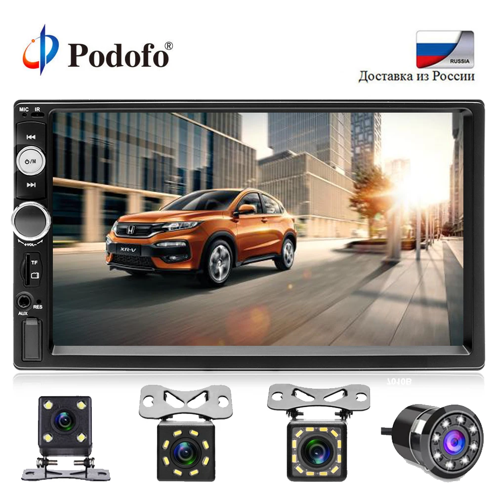 Podofo 2 din car radio 7" autoradio Stereo Touch Screen auto Radio Video MP5 Player Bluetooth hands-free TF SD USB FM Aux radios
Podofo 2 din car radio 7" autoradio Stereo Touch Screen auto Radio Video MP5 Player Bluetooth hands-free TF SD USB FM Aux radios