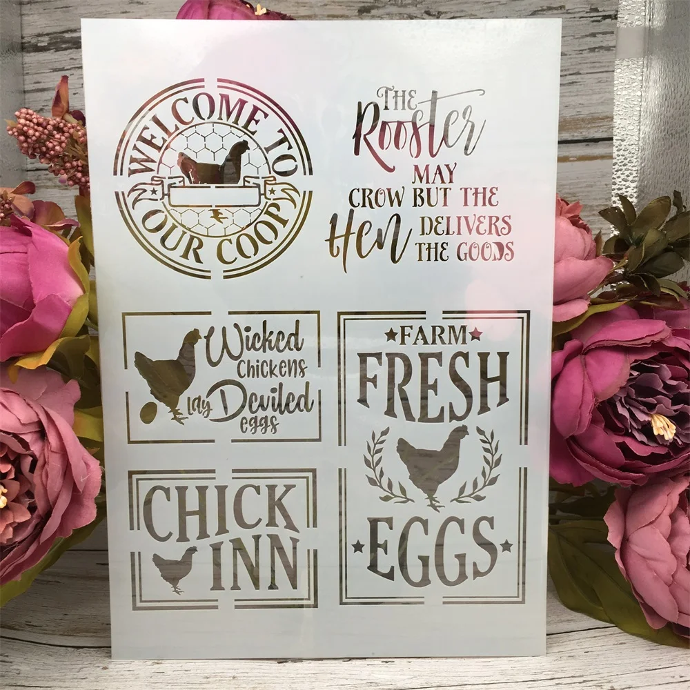 A4 29cm Chicken Eggs DIY Layering Stencils Wall Painting Scrapbook Coloring Embossing Album Decorative Paper Card Template
A4 29cm Chicken Eggs DIY Layering Stencils Wall Painting Scrapbook Coloring Embossing Album Decorative Paper Card Template