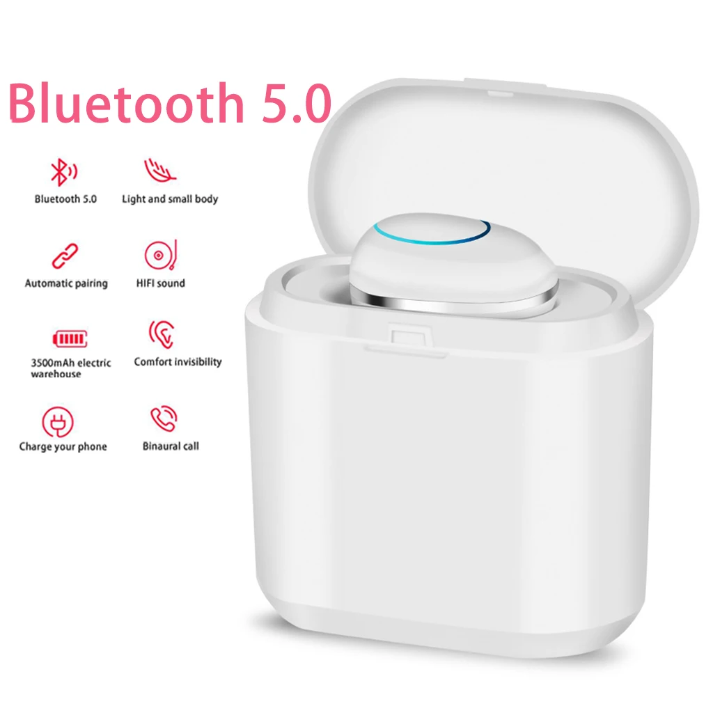 YA07 TWS Bluetooth 5.0 Earphones Mini Wireless HiFi Earbuds Stereo Deep Bass Waterproof Sweatproof Headsets with Charging Case
YA07 TWS Bluetooth 5.0 Earphones Mini Wireless HiFi Earbuds Stereo Deep Bass Waterproof Sweatproof Headsets with Charging Case