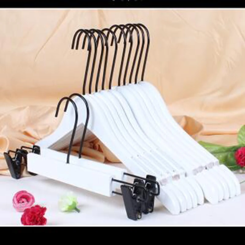 10 pcs/lot White Solid Wood Garment Hangers Hotel Clothing Store Non-slip Wooden Clothing Hanging Without Wrinkle
10 pcs/lot White Solid Wood Garment Hangers Hotel Clothing Store Non-slip Wooden Clothing Hanging Without Wrinkle