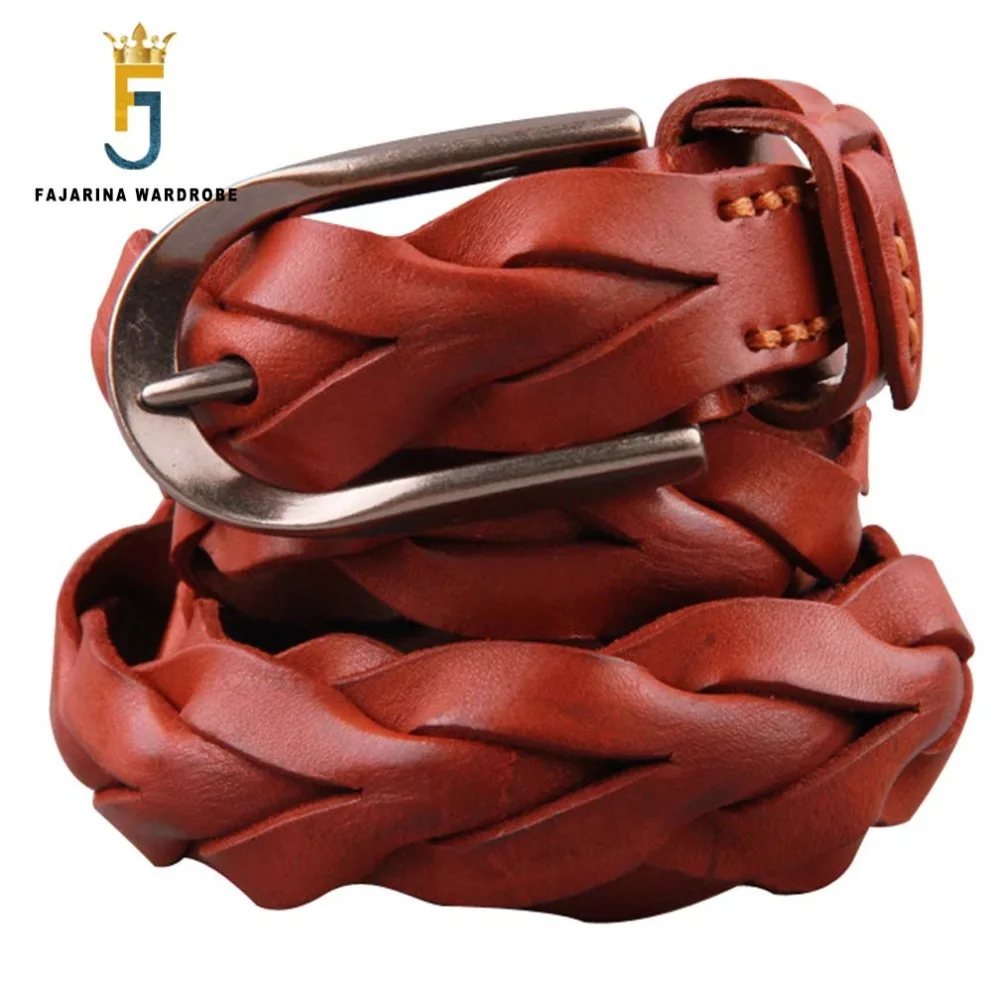 FAJARINA Ladies Fashion Design Pure Cow Skin Leather Belt Retro Styles Weave All-match Manual Cowhide Belts for Women N17FJ225
FAJARINA Ladies Fashion Design Pure Cow Skin Leather Belt Retro Styles Weave All-match Manual Cowhide Belts for Women N17FJ225