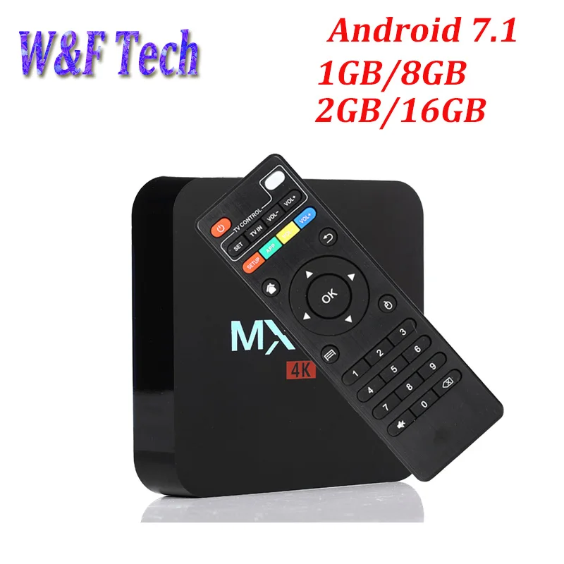 

MX PRO Amlogic S905W Quad Core Android 7.1 1GB RAM 8GB ROM Android TV Box 2.4G WIFI 4K Smart Media Player PK X96 MINI 2G 16G