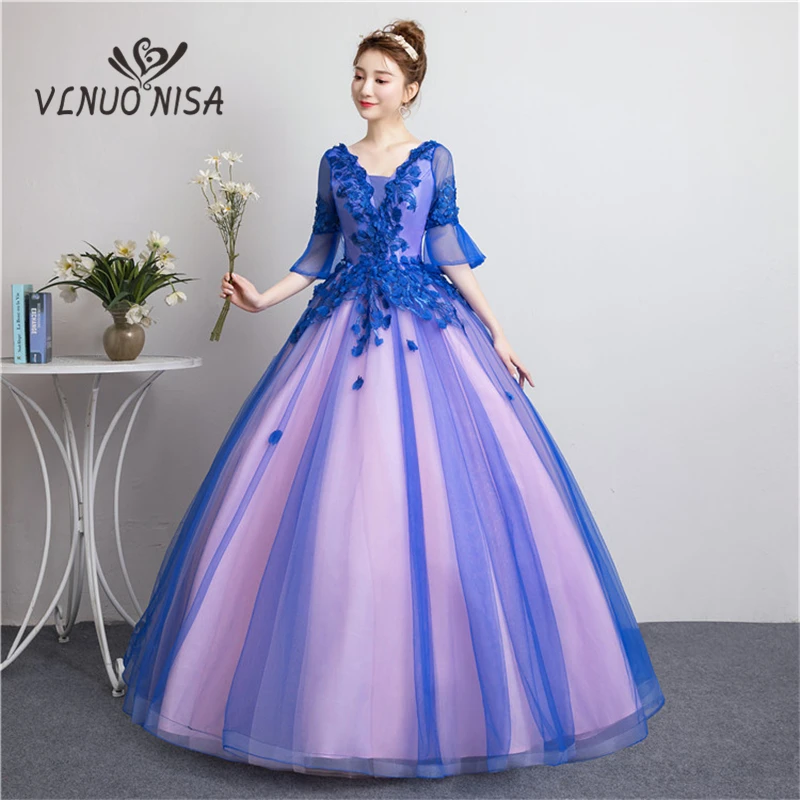 New Arrival Elegant Ball Gown Flowers Applique Long Evening Dress Party Prom Solo Performance Host Dress Robe De Soiree 38
New Arrival Elegant Ball Gown Flowers Applique Long Evening Dress Party Prom Solo Performance Host Dress Robe De Soiree 38