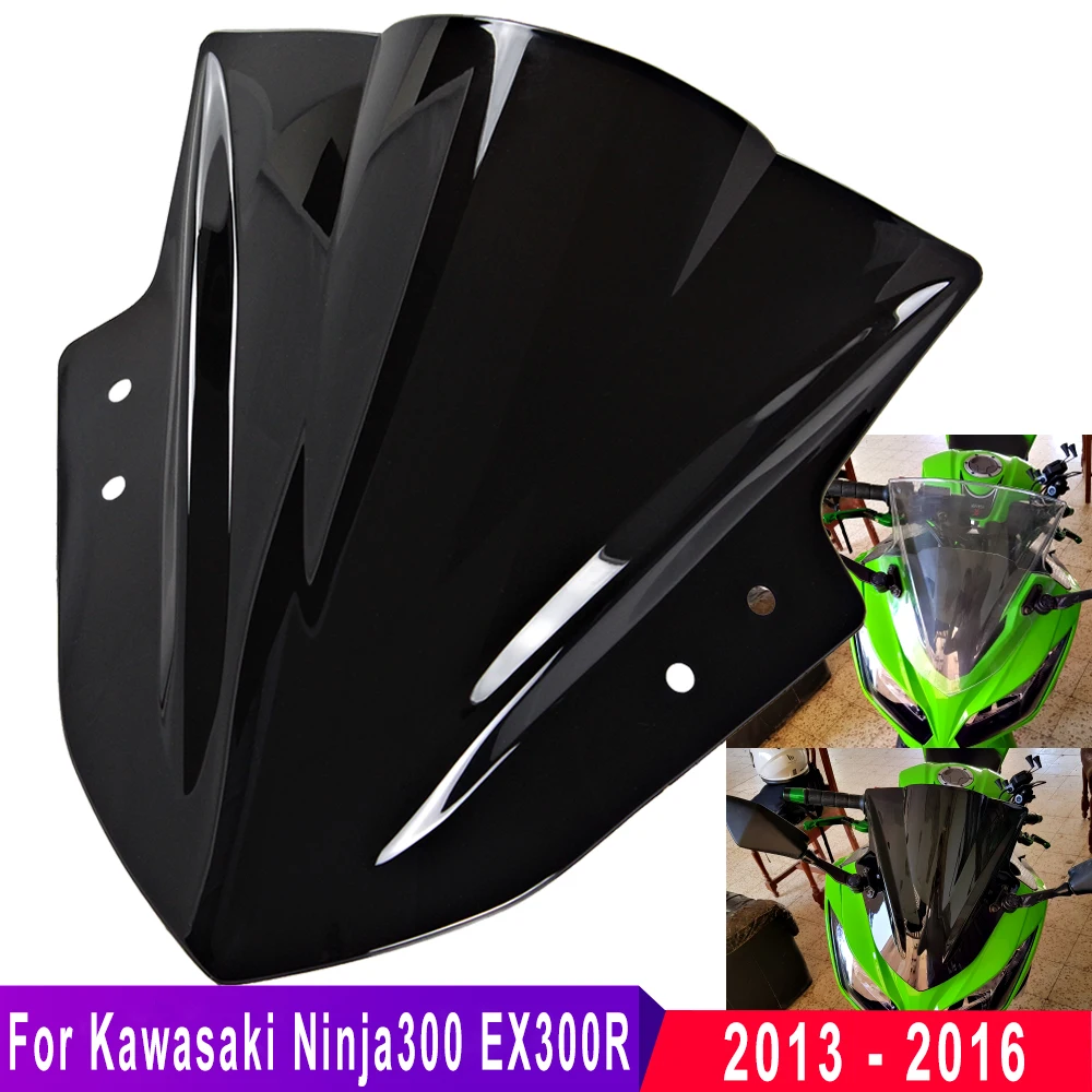 Ветровой экран на лобовое стекло для Kawasaki Ninja 300 EX300 EX 300R 2013 2014 2015 2016 черный |
