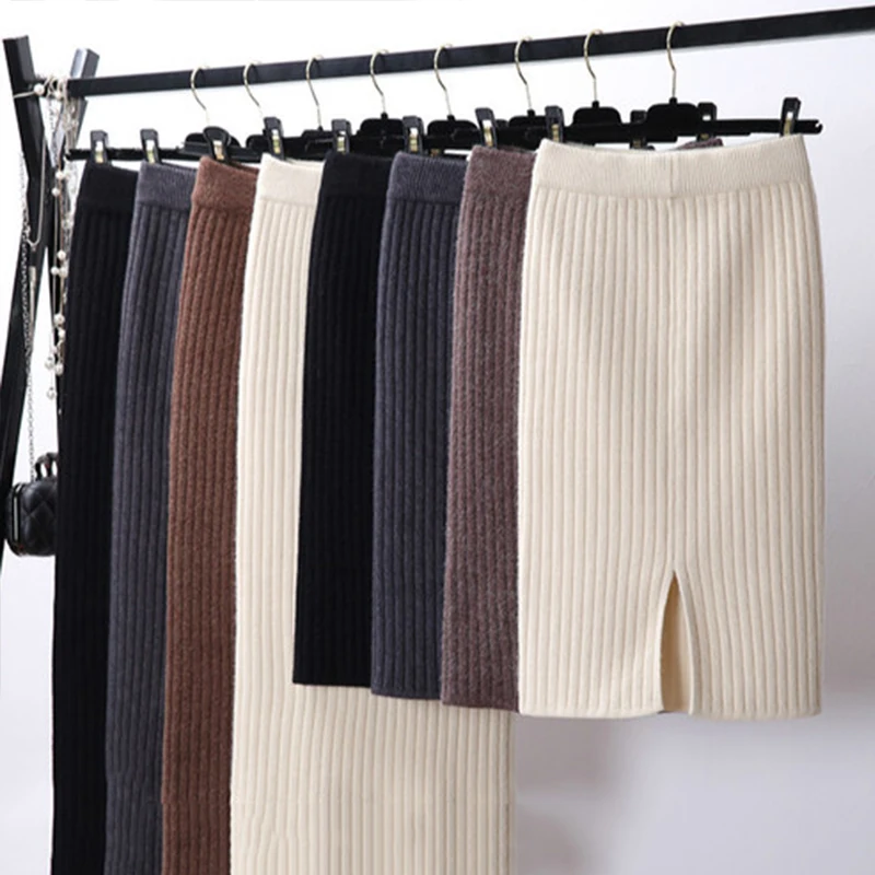 Ailegogo New Women Knitted Short Skirt Thickness Warm Slim Sexy Chic Split Pencil Skirts Fashion High Waist Skirts Female
Ailegogo New Women Knitted Short Skirt Thickness Warm Slim Sexy Chic Split Pencil Skirts Fashion High Waist Skirts Female