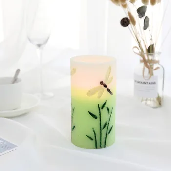 GiveU spring LED flameless led candle, embossed green Dragonfly and Purple Yellow Butterfly, Decorative Home Candle best gift
GiveU spring LED flameless led candle, embossed green Dragonfly and Purple Yellow Butterfly, Decorative Home Candle best gift