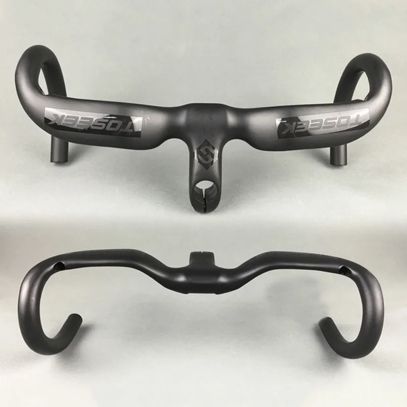 New TOSEEK Full Carbon Fiber Integrated Road Bicycle Handlebar UD Matte Road Bike Internal Wiring Rise Handle Bent bars
New TOSEEK Full Carbon Fiber Integrated Road Bicycle Handlebar UD Matte Road Bike Internal Wiring Rise Handle Bent bars
