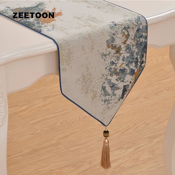 European Style Art Table Runner Cotton and Linen Long Mat As Tea Ceremony Decor / Dinner Table Tablecloth Placemat Home Bed Flag 
European Style Art Table Runner Cotton and Linen Long Mat As Tea Ceremony Decor / Dinner Table Tablecloth Placemat Home Bed Flag