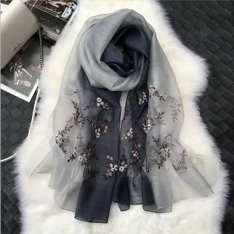 Wool Silk Scarf Women Pashmina silk fabric Floral Embroidery Black shawls Natural Fabric Soft&Warm High Quality Free Shipping
Wool Silk Scarf Women Pashmina silk fabric Floral Embroidery Black shawls Natural Fabric Soft&Warm High Quality Free Shipping