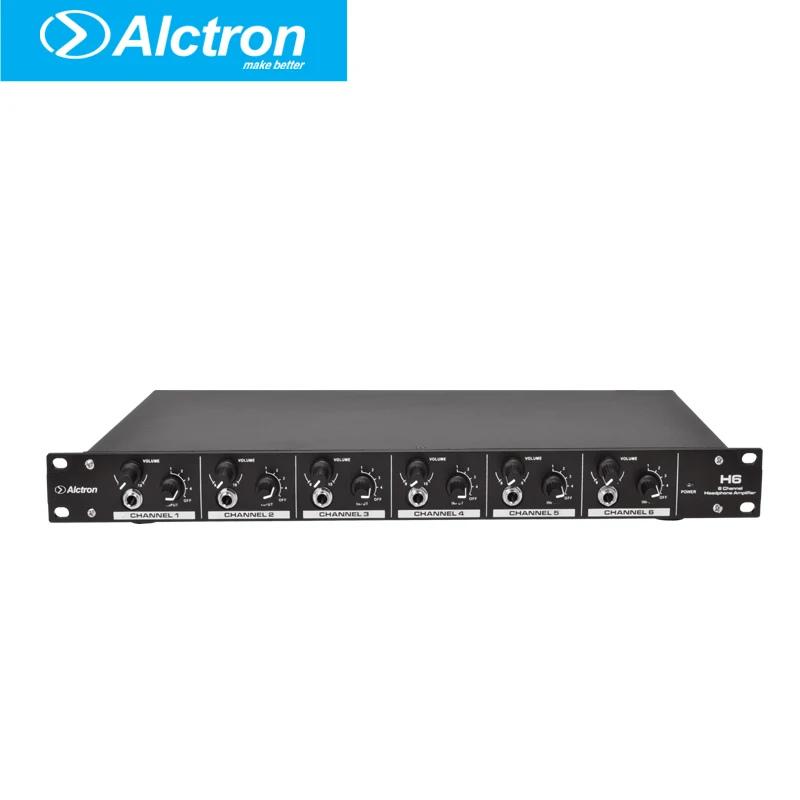 Alctron H6 Professional high-power 6 Channel Headphone Preamplifier, Headphone Amplifier 
Alctron H6 Professional high-power 6 Channel Headphone Preamplifier, Headphone Amplifier