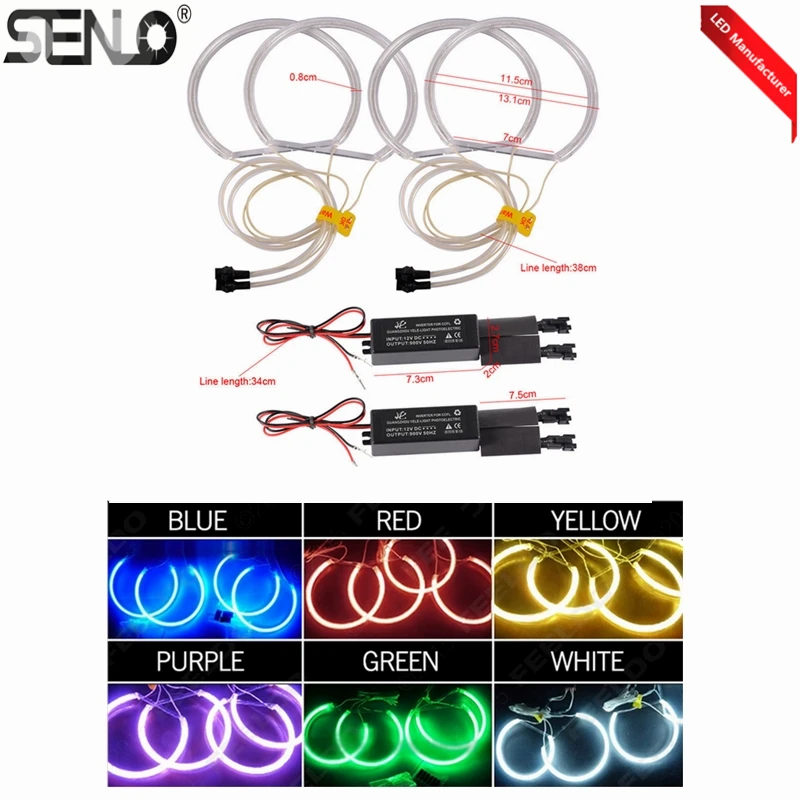 CCFL Angel Eye 4 Ring CCFL Angel Eyes 131mm Halo Ring 146mm CCFL Halo Ring Angel Eye Lamp Light Fit For BM W E53 X5 Good Quality
CCFL Angel Eye 4 Ring CCFL Angel Eyes 131mm Halo Ring 146mm CCFL Halo Ring Angel Eye Lamp Light Fit For BM W E53 X5 Good Quality