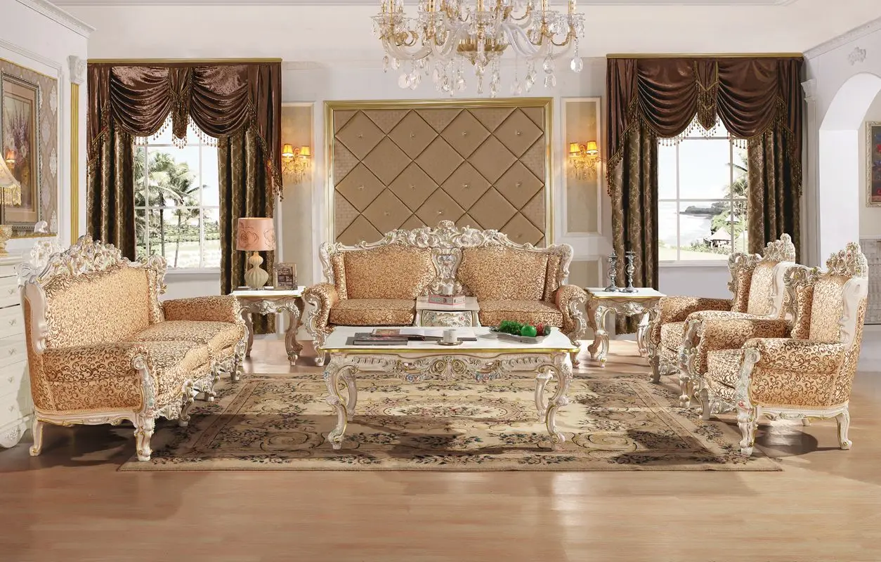 Royal Antique Baroque Carved Sofa Set Living Room Crack Painting Sectional Sofa
Royal Antique Baroque Carved Sofa Set Living Room Crack Painting Sectional Sofa