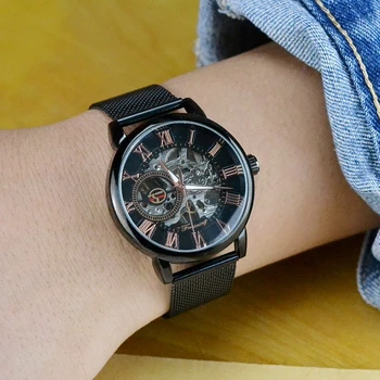 Forsining Double Sided Skeleton Men's Retro Mechanical Watch Waterproof Luminous Gold Watches Fashion Student Brand Wrist Watch
Forsining Double Sided Skeleton Men's Retro Mechanical Watch Waterproof Luminous Gold Watches Fashion Student Brand Wrist Watch