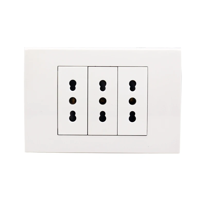 MiniTiger Wall Power Socket Plug 3 Way Italian / Chile Electrical Outlet 118mm*80mm AC 100~250V
MiniTiger Wall Power Socket Plug 3 Way Italian / Chile Electrical Outlet 118mm*80mm AC 100~250V