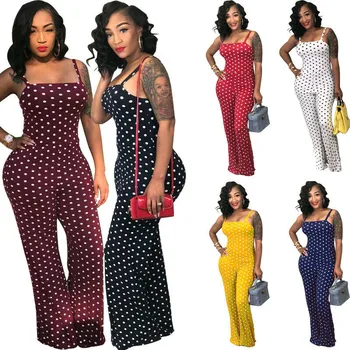 HIRIGIN Women Clubwear Summer Fresh Dot Playsuit Jumpsuit Casual Romper Long Party Trousers 
HIRIGIN Women Clubwear Summer Fresh Dot Playsuit Jumpsuit Casual Romper Long Party Trousers