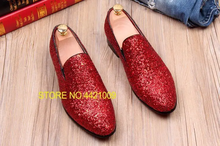 Sequined Mens Fashion Glitter Slip On Shoes 2018 Black Red Sliver Gold Spring Male Wedding Shoes Bling Party Casual Shoes
Sequined Mens Fashion Glitter Slip On Shoes 2018 Black Red Sliver Gold Spring Male Wedding Shoes Bling Party Casual Shoes
