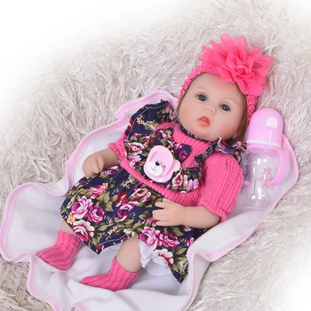 DollMai Cute Silicone Rebron Baby Dolls Newborn Baby 17 inch Realistic Princess 43 cm Kids Playmates Reborn Fashion DIY Toy
DollMai Cute Silicone Rebron Baby Dolls Newborn Baby 17 inch Realistic Princess 43 cm Kids Playmates Reborn Fashion DIY Toy