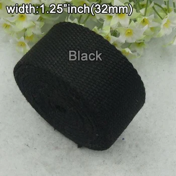 Wholesale 1.25"inch Width 32mm High Quality Thick Cotton Webbing straps belt for bag clothing Cotton webbing Belt 3 yards/Lot
Wholesale 1.25"inch Width 32mm High Quality Thick Cotton Webbing straps belt for bag clothing Cotton webbing Belt 3 yards/Lot