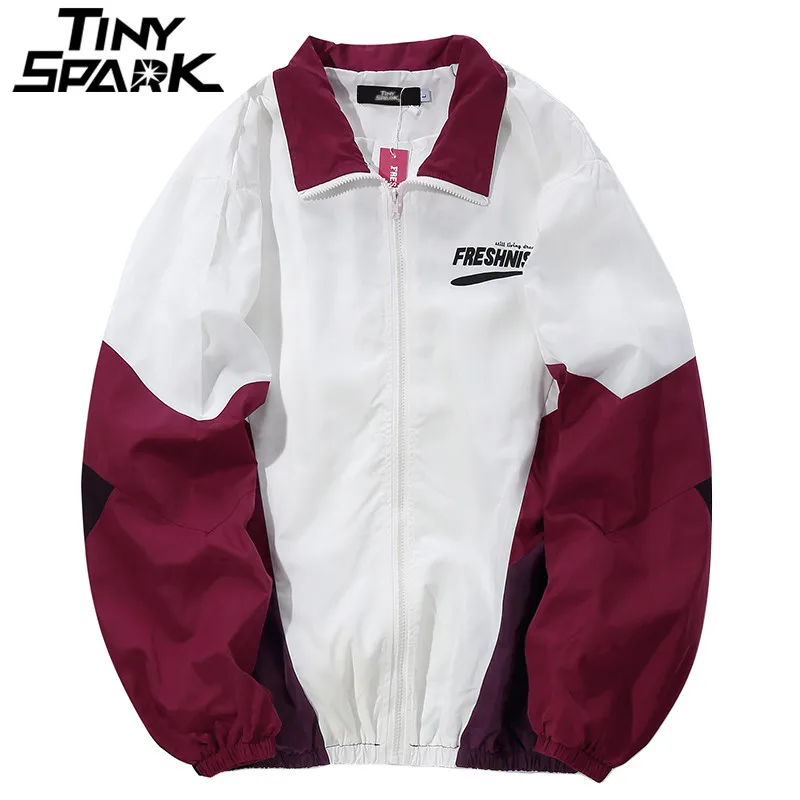 Japan Harajuku Color Block Jacket Windbreaker Oversized Mens Hip Hop Jacket Streetwear Autumn Fashion Track Jackets Coats Casual
Japan Harajuku Color Block Jacket Windbreaker Oversized Mens Hip Hop Jacket Streetwear Autumn Fashion Track Jackets Coats Casual