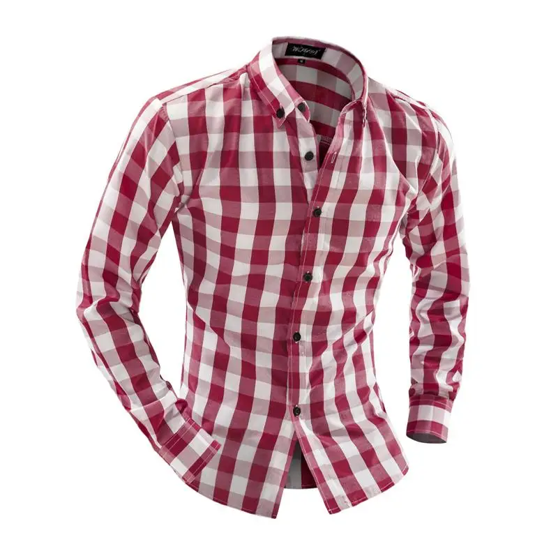 2016 New Men's Plaid Shirts Long Sleeve Casual Men Shirts Slim Fit Camisa Masculina For Men
2016 New Men's Plaid Shirts Long Sleeve Casual Men Shirts Slim Fit Camisa Masculina For Men