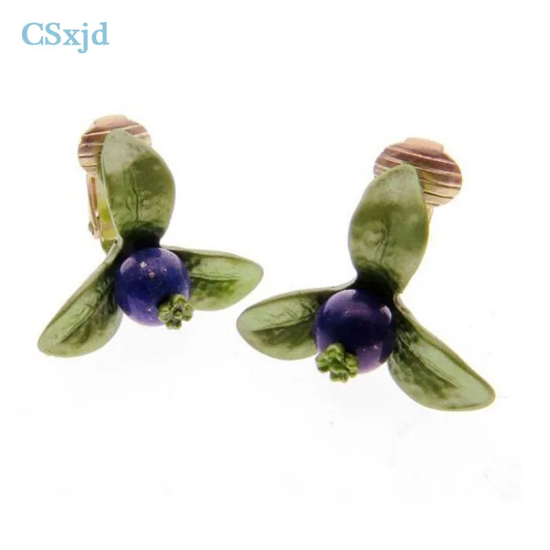 CSxjd New Fashion earrings jewelry blueberry Green leaves Natural bluestone Vintage earring Women's wedding accessories
CSxjd New Fashion earrings jewelry blueberry Green leaves Natural bluestone Vintage earring Women's wedding accessories