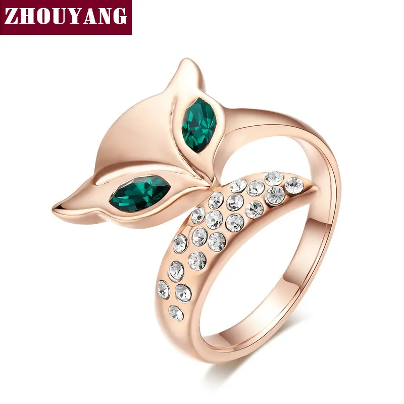Fox Crystal Ring Rose Gold Color Austrian Crystals For Girl Women Party Full Sizes Top Quality Wholesale ZYR196
Fox Crystal Ring Rose Gold Color Austrian Crystals For Girl Women Party Full Sizes Top Quality Wholesale ZYR196