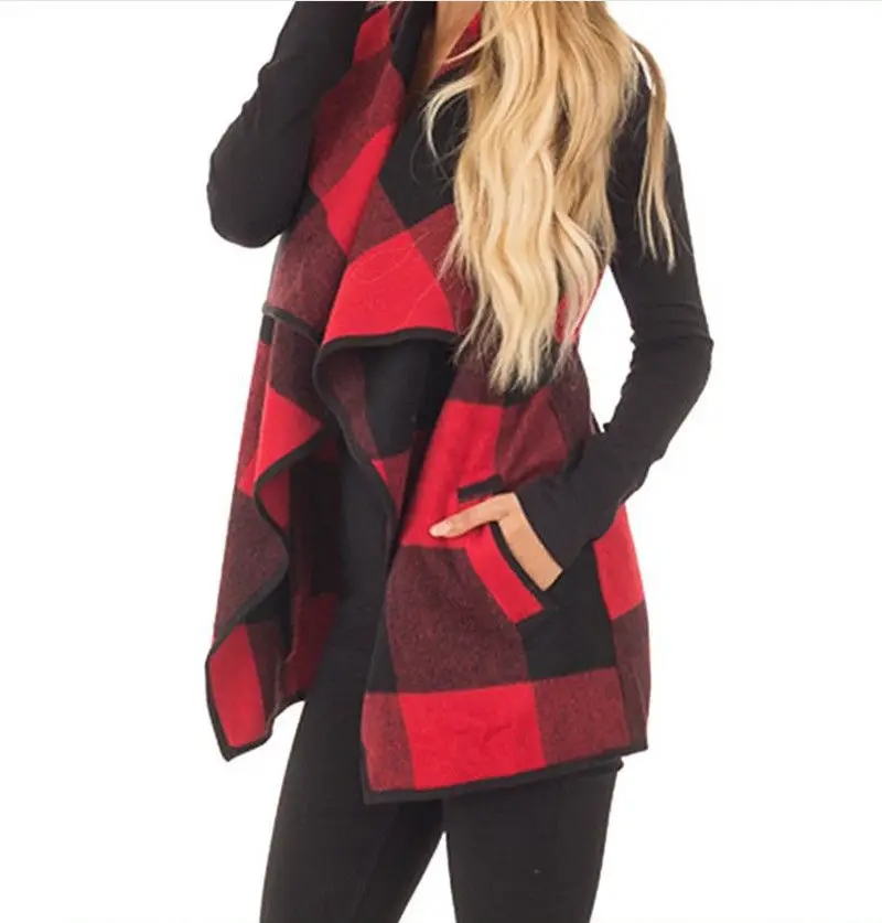 MeiHuiDa 2018 New Style Women's Fashion Plaid Coats Ladies Warm Casual Cardigan Plus Size Colorful Vests
MeiHuiDa 2018 New Style Women's Fashion Plaid Coats Ladies Warm Casual Cardigan Plus Size Colorful Vests