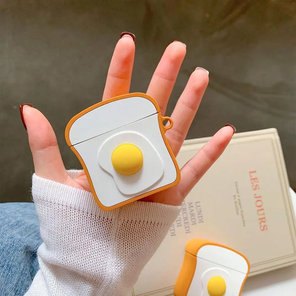 Unique Bread Egg Pattern Soft Silicone Protective Cover Shockproof Case Skin for Airpods 1/2 Charging Box Accessories
Unique Bread Egg Pattern Soft Silicone Protective Cover Shockproof Case Skin for Airpods 1/2 Charging Box Accessories