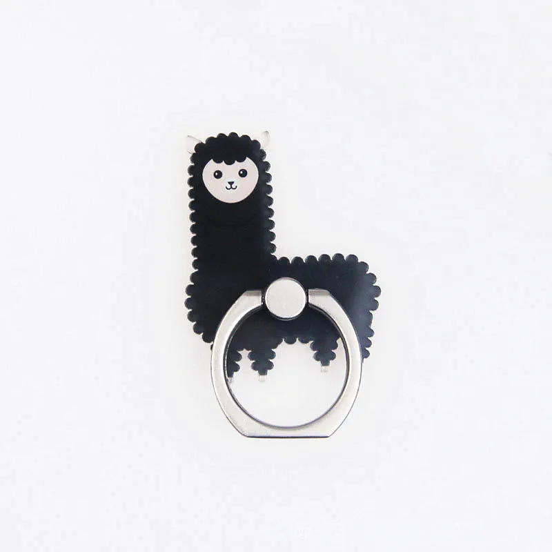 Cute Cartoon Finger Ring Mobile Phone Holder Animal alpaca phone ring Universal Metal Smartphone Stand Holder for iphone
Cute Cartoon Finger Ring Mobile Phone Holder Animal alpaca phone ring Universal Metal Smartphone Stand Holder for iphone