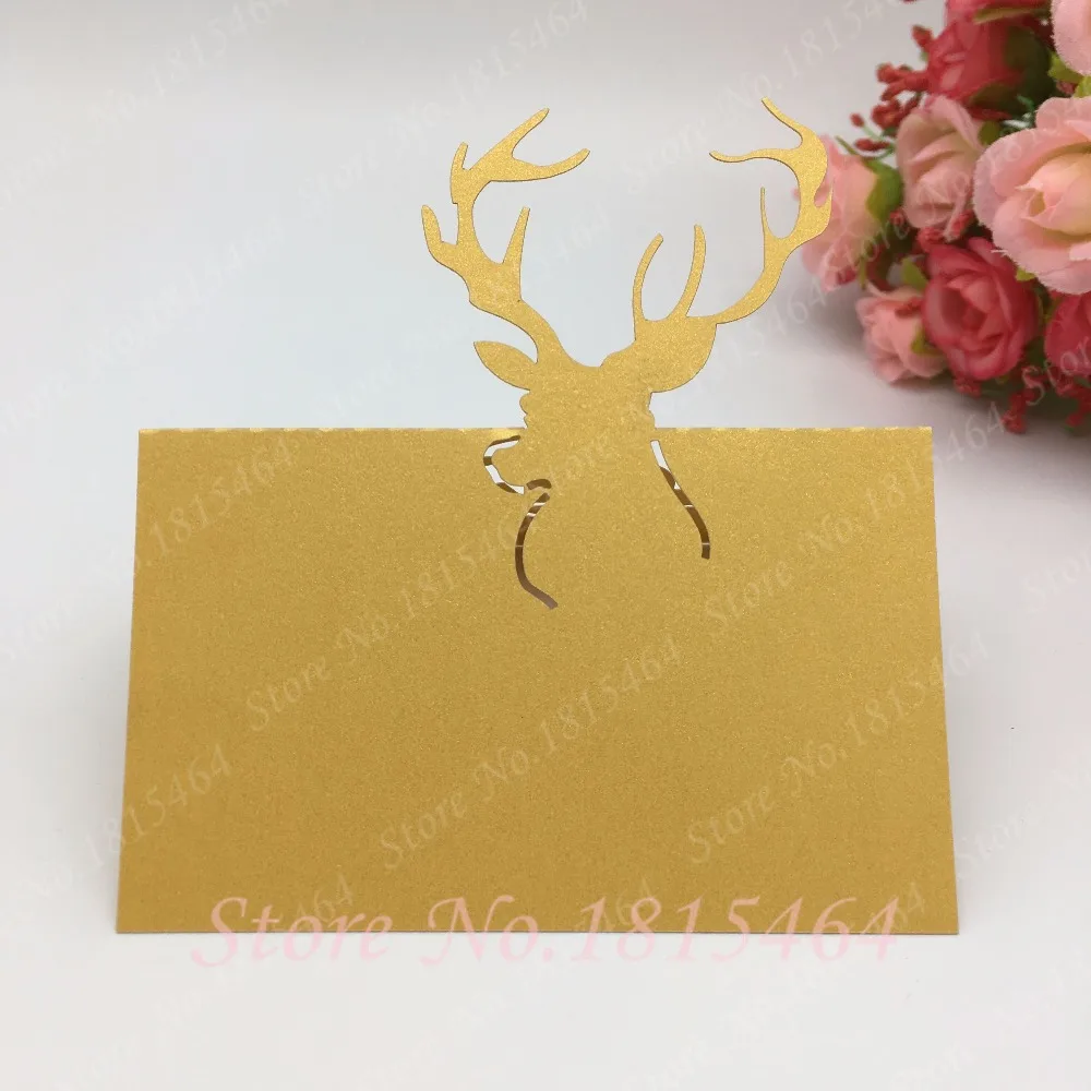 50pcs/set Table Decoration Place Cards Laser Cut Deer Invitation Meeting Banquet Card For Christmas Party Decoration
50pcs/set Table Decoration Place Cards Laser Cut Deer Invitation Meeting Banquet Card For Christmas Party Decoration