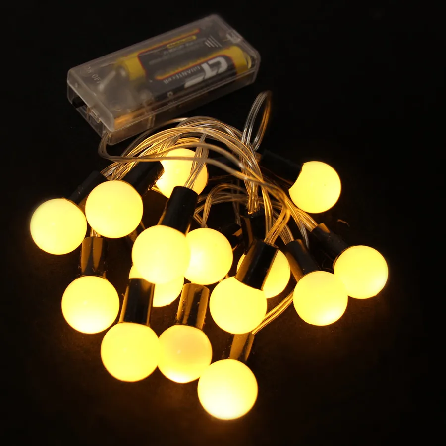20pcs LEDs 2M balls LED string light Battery Powered WATERPROOF Christmas LIGHT Fairy String for Holiday Wedding Party Deration
20pcs LEDs 2M balls LED string light Battery Powered WATERPROOF Christmas LIGHT Fairy String for Holiday Wedding Party Deration