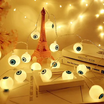 3M 6M 10M LED Ghost Eyes String Lights 220V EU Plug Halloween Lighting Nightlight Party Props Fairy Halloween Decoration Light
3M 6M 10M LED Ghost Eyes String Lights 220V EU Plug Halloween Lighting Nightlight Party Props Fairy Halloween Decoration Light
