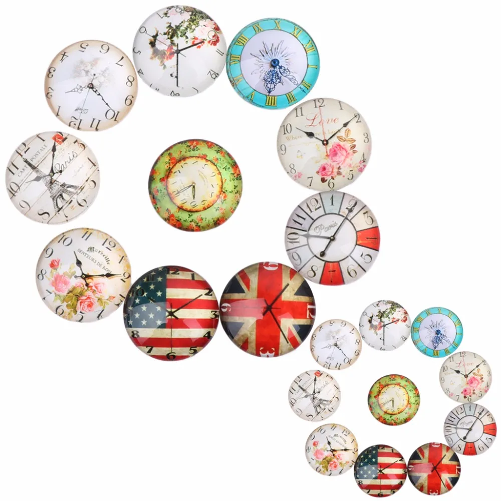 JAVRICK 10Pcs/ 1 Bag 12/20mm Handmade Photo Image Clock Round Glass Cabochon Dome Flat Back Cover
JAVRICK 10Pcs/ 1 Bag 12/20mm Handmade Photo Image Clock Round Glass Cabochon Dome Flat Back Cover