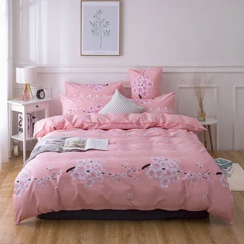 Dreamort 100%cotton Peach blossom Pastoral Style 3or4pcs Twin Queen King size Bedding Set Bed sheet+Duvet cover+Pillowcase
Dreamort 100%cotton Peach blossom Pastoral Style 3or4pcs Twin Queen King size Bedding Set Bed sheet+Duvet cover+Pillowcase