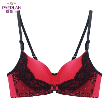 PAERLAN Wire Free underwear Women Wireless front button female bra sexy lace color block a piece glossy seamless push up 
PAERLAN Wire Free underwear Women Wireless front button female bra sexy lace color block a piece glossy seamless push up
