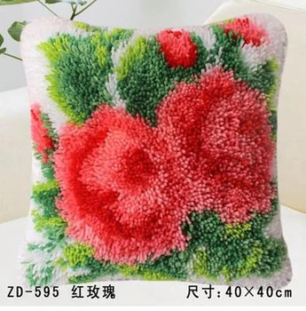 Manual DIY creative gifts Two peony roses Latch Hook Rug Kits Needlework Unfinished Pillow Rug Yarn Cushion Embroidery Carpet
Manual DIY creative gifts Two peony roses Latch Hook Rug Kits Needlework Unfinished Pillow Rug Yarn Cushion Embroidery Carpet