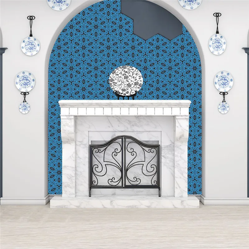 Moroccan Style Blue Pattern Wall Sticker Adhesive Tile Sticker Home Decor Supplies For livingroom
Moroccan Style Blue Pattern Wall Sticker Adhesive Tile Sticker Home Decor Supplies For livingroom